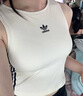 阿迪達斯（adidas）三葉草系列 女 3S PAD TANK 常規版背心 KB6418 乳白色 S 曬單實(shí)拍圖
