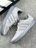 adidas ENTRAP美式校園風(fēng)運動(dòng)少年感復古籃球風(fēng)板鞋男女阿迪達斯   灰色/純質(zhì)冰灰   41 曬單實(shí)拍圖