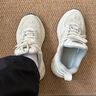 格爾卡森男鞋老爹鞋男增高2026春夏季新款休閑莆田厚底情侶網(wǎng)布透氣運動(dòng)鞋 奶白（鼎級純原高品質(zhì)） 42 曬單實(shí)拍圖