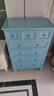 愛(ài)迪威五斗柜實(shí)木特價(jià)清倉臥室抽屜儲物柜客廳收納柜子家用五斗櫥斗柜 60cm長(cháng)5層灰藍色--整裝送貨 整裝 曬單實(shí)拍圖