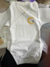 babylove嬰兒包屁衣春秋款三角哈衣爬服純棉新生兒連體衣居家打底睡衣 曬單實(shí)拍圖
