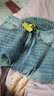 秋水伊人時(shí)尚重工手工釘珠燙鉆牛仔褲2026年春季新款通勤直筒褲子 天窗藍 S 曬單實(shí)拍圖
