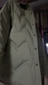 馬克華菲羽絨服襯衫男士冬季新款寬松保暖短款輕薄夾克外套男 卡其綠 2XL 曬單實(shí)拍圖