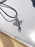 BJYL神諭復古十字架項鏈男款毛衣鏈男士吊墜高級感飾品生日禮物送男友 復古十字架項鏈 曬單實(shí)拍圖