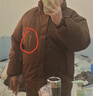 馬克華菲棉服男士秋冬加厚棉襖外套防寒夾克保暖面包棉衣 深咖啡 2XL 曬單實(shí)拍圖