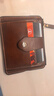 ins風(fēng)自制深色多卡槽短款小零錢(qián)包卡包 迷你卡包質(zhì)感高級大學(xué)生 咖啡色  【防盜刷+防消磁】 曬單實(shí)拍圖