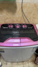 奧克斯（AUX）洗+脫共5.0公斤小型嬰兒童衣物專(zhuān)用洗衣機宿舍家用迷你雙桶缸內衣褲半自動(dòng)洗衣機XPB30-1288S 玫瑰金 曬單實(shí)拍圖