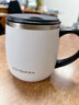 先行保溫馬克杯茶杯不銹鋼保溫杯咖啡杯辦公杯口杯水杯男士杯子定制 320ml時(shí)尚白 曬單實(shí)拍圖