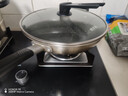 炊大皇 炒鍋 316不銹鋼炒菜鍋雙面蜂窩紋不粘炒鍋34cm 可立蓋電磁爐可用 曬單實(shí)拍圖