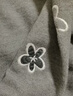 茵曼（INMAN）茵曼高級重工刺繡花朵圓領(lǐng)毛衣2026春女裝新款套頭針織 灰色 XL 曬單實(shí)拍圖