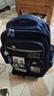 派格威拉桿小學(xué)生書(shū)包男女孩三到六年級兒童大容量可爬樓兩用拉桿箱輕便 藍色可爬樓【平角六輪拉桿】 有公仔掛飾+徽章+明信片 曬單實(shí)拍圖