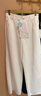 茵曼簡(jiǎn)約通勤闊腿直筒長(cháng)褲夏秋女裝高腰顯瘦寬松休閑褲子 珍珠白 27 曬單實(shí)拍圖