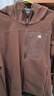 KOLON SPORT/可隆戶(hù)外軟殼衣 男士防風(fēng)透濕GTX抓絨連帽夾克 LHWJ5WN087-DN 深棕色 L 175/96A 曬單實(shí)拍圖