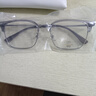 碩博卡超輕純鈦近視眼鏡男款可配有度數鏡片防藍光眉線(xiàn)半框眼睛框架痞帥 鈦架-冰川灰銀 0度平光鏡【支持七天無(wú)理由】 曬單實(shí)拍圖