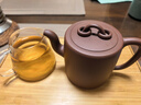 百年利永 宜興名家紫砂壺純全手工原礦清水泥雙圈壺功夫茶具泡茶壺450cc 清水泥 450ml 曬單實(shí)拍圖