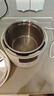 愛(ài)德（aide）316不銹鋼內膽4L電壓力鍋0涂層全自動(dòng)智能多功能雙膽電高壓鍋無(wú)涂層電飯煲電飯鍋家用蒸煮4-5-6人 4L白色(超厚316不銹鋼單膽+單蒸籠) 4L 曬單實(shí)拍圖