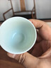玖廷純手工手繪青花瓷陶瓷主人杯景德鎮功夫茶具喝茶小單杯茶杯品茗杯 纏枝蓮一蓋碗四杯 曬單實(shí)拍圖