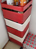 弗林斯移動(dòng)小推車(chē)收納架免安裝零食置物架廚房落地家用客廳多層蔬菜架子 曬單實(shí)拍圖
