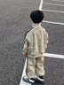 G.duck童裝男童春裝套裝兒童衣服春秋季新款運動(dòng)服兩件套男孩棒球服外套 米色 90 曬單實(shí)拍圖
