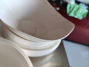 潔雅杰陶瓷沙拉碗家用7英寸純白裝甜品蔬菜碗 2只裝 曬單實(shí)拍圖