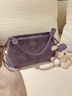 南風(fēng)Chio2nd春山溪谷手提包包女2026新款紫色簡(jiǎn)約通勤單肩斜挎包 紫色 今日拍下送小狗掛件一個(gè) 曬單實(shí)拍圖