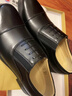 3515強人皮鞋男三接頭皮鞋商務(wù)正裝鞋簡(jiǎn)約套腳男士皮鞋 黑色 42  曬單實(shí)拍圖