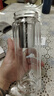 膳魔師（THERMOS）雙層玻璃杯400ml高硼硅水杯子茶水分離茶杯帶茶漏TCGA-400-D-BK 曬單實(shí)拍圖