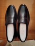 紅蜻蜓男鞋秋冬牛皮商務(wù)一腳蹬皮鞋中老年加絨棉鞋男WTA24128黑色絨里41 曬單實(shí)拍圖