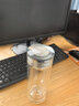 IKXO純鈦雙層隔熱玻璃杯透明保溫杯喝茶男士商務(wù)高檔玻璃水晶杯防摔 純鈦水晶杯300ml 曬單實(shí)拍圖