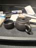聽(tīng)紫云建水紫陶茶壺茶具大口石瓢漢瓦壺全手工非紫砂可提可轉家用送禮 金腰帶2號 200ml 曬單實(shí)拍圖