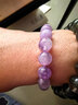 周大生18K黃金鑲玉石紫水晶手鏈財運貔貅金珠手串送女友生日禮物 紫水晶k金手串 曬單實(shí)拍圖