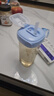 HEGEN海格恩兒童吸管杯蓋通用奶瓶杯子配件1-3歲直飲喝水杯蓋藍色 曬單實(shí)拍圖