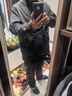 季言霸氣男士2025新款夾克翻領(lǐng)商務(wù)休閑中長(cháng)款春季外套男款潮流高級感 黑色 2XL （適合155-175斤） 曬單實(shí)拍圖