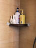 模范夫人胡桃木衛生間架子置物架浴室廁所淋浴洗手間免打孔收納角架三腳架 曬單實(shí)拍圖