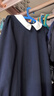 優(yōu)衣庫童裝女童針織裙連衣裙禮服禮裙校服演出服可機洗475693 69 藏青色 130 曬單實(shí)拍圖