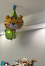 侑家良品 動(dòng)物氣球5個(gè)裝 生日場(chǎng)景布置裝飾氣球卡通鋁膜生日帽氣球 曬單實(shí)拍圖