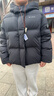 坦博爾羽絨服男女童短款可脫卸帽秋冬保暖外套25年新款5530313D 黑色150 曬單實(shí)拍圖