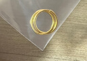 周六福（ZLF）  黃金耳飾女款足金999圓形簡(jiǎn)約時(shí)尚耳環(huán) 計價(jià) 1.24g 曬單實(shí)拍圖