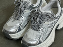 百麗云鯨時(shí)髦設計老爹鞋女26春新厚底鞋JD018AM6 銀色 37 曬單實(shí)拍圖