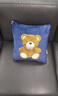 加厚抱枕被子兩用多功能靠墊汽車(chē)載辦公室午睡神器二合一毯小被子 小熊—寶石藍 40*40cm展開(kāi)100*150cm 曬單實(shí)拍圖