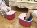 貝博氏babybox泡腳桶兒童家用塑料按摩洗腳盆足浴桶三層保溫送孩子禮物 曬單實(shí)拍圖