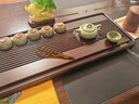 哈駱頓（HALODN）茶盤(pán)排水式家用簡(jiǎn)約整塊中式功夫茶臺黑檀木紋茶托盤(pán)茶具干泡 同福-黑檀紋【66*30*2.5】 【2024新款茶盤(pán)+六重大禮】 曬單實(shí)拍圖