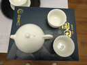 鈺銓龍門(mén) 玉潤冰清芙瑤西施壺一壺兩杯 德化傳統中國白高端陶瓷泡茶壺茶杯 玉潤冰清芙瑤西施壺+福袋客杯*2 曬單實(shí)拍圖