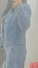 太平鳥(niǎo)女裝短外套小香風(fēng)牛仔女秋裝品質(zhì)高級感 牛仔藍上身 S 曬單實(shí)拍圖