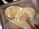紅蜻蜓運動(dòng)涼鞋女夏季厚底外穿百搭休閑松糕沙灘鞋WTK25309 米色 35 曬單實(shí)拍圖