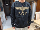 BOY LONDON【經(jīng)典款】春季情侶款上衣休閑百搭潮牌純棉衛衣N03909 黑色 經(jīng)典款 S 曬單實(shí)拍圖