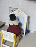 babycare&BCTOYS兒童畫(huà)板套裝手寫(xiě)板嬰幼兒家用磁性小黑板-畫(huà)板+凳子 曬單實(shí)拍圖