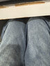 紫涵（ZIHAN）紫涵復古水洗做舊闊腿牛仔褲女2024冬季新款寬松高腰純棉休閑褲子 曬單實(shí)拍圖