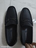 蜘蛛王男鞋休閑皮鞋男士樂(lè )福鞋軟皮軟底鞋子透氣時(shí)尚豆豆鞋 黑色 42  曬單實(shí)拍圖
