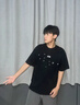 STA國潮重磅不透自由的鳥(niǎo)情侶學(xué)生百搭寬松設計感短袖T恤男女款上衣 黑色 XL 曬單實(shí)拍圖